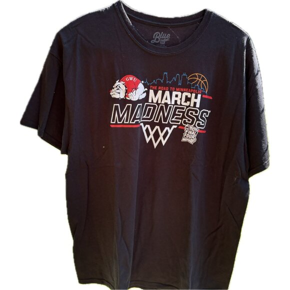 2019 NCAA March Madness Final Four GWU T-Shirt XXL Blue 84 “Road to Minneapolis” - Picture 1 of 10